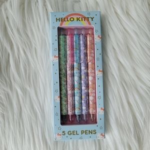 NEW Hello Kitty Gel Pens 5 Pack